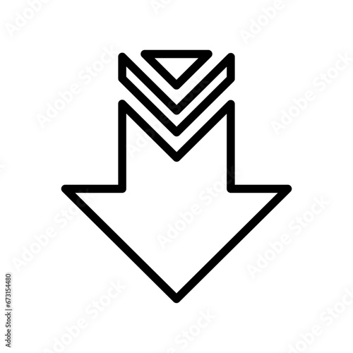 download outline vector icon. dowload stock vector icon for web, mobile app and ui design
