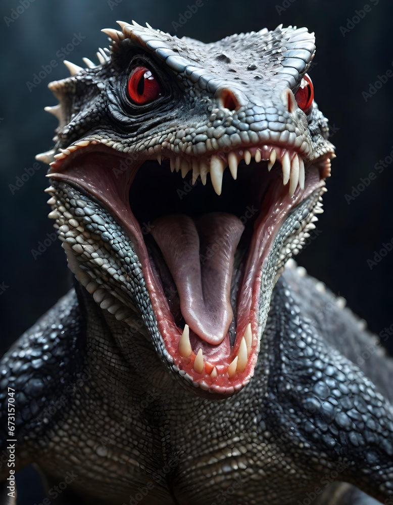 a dangerous lizard on an alien habitable planet. generative ai a dangerous lizard on an alien habitable planet. generative ai