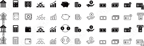 お金に関するアイコンセット