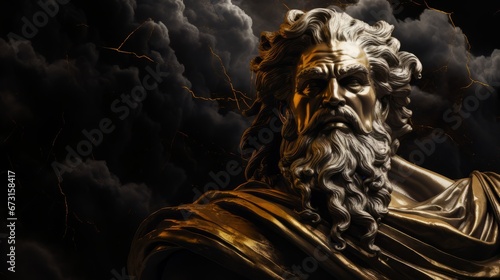 Zeus - The king of olympian gods and god of the thunderbolt
 photo