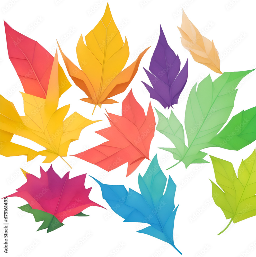 Colorful autumn leaves background,ai generative Colorful autumn leaves background,ai generative