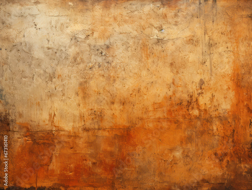Oil-Stained Vintage Paper: Rustic Orange Grunge Effect