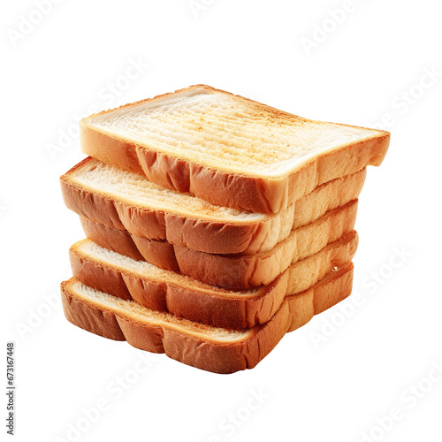 slices of bread isolated on transparent background Remove png, Clipping Path