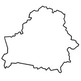 Belarus map outline