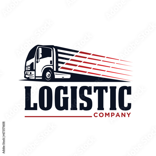 truck icon vector illustration for truck company logo