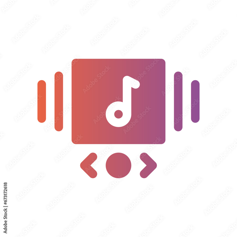music album flat gradient icon music album flat gradient icon