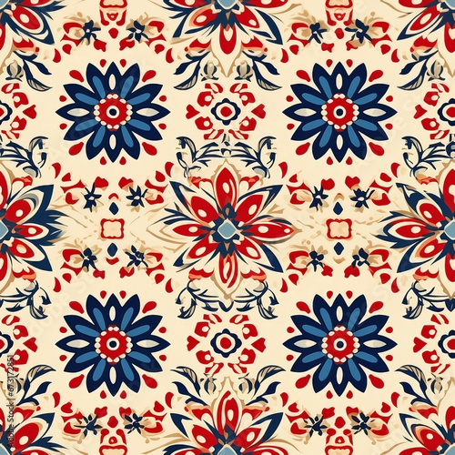 Batik Medley of Southeast Asian Pattern