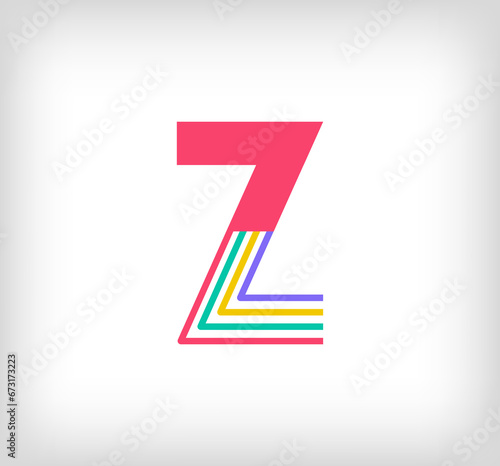 Creative ethnic letter Z multicolored linear logo. Modern writing lines with new culture colors. Font alphabet template. Creative education geometric.vector Free Download Creative ethnic letter Z multicolored linear logo. Modern writing lines with new culture colors. Font alphabet template. Creative education geometric.vector - GFXLoad