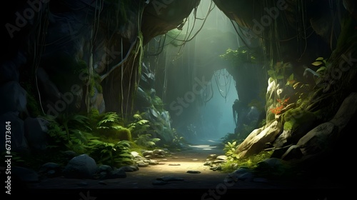 cave in the forest