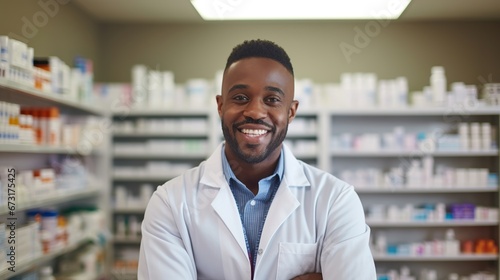 Pharmacist at work, Generative AI photo