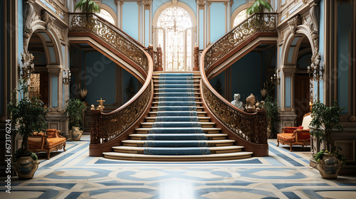 豪華な階段の写真(generative ai) photo