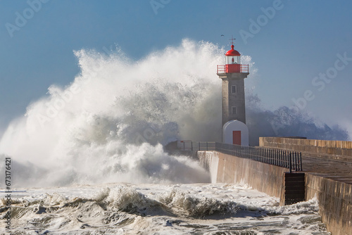 Storm waves over the Lighthouse