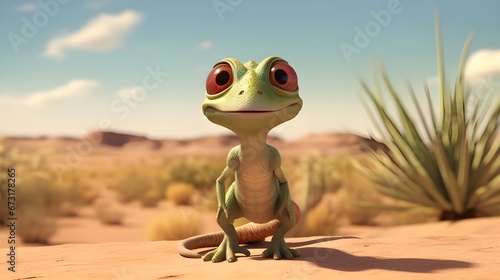 lizard in the desert © 1_0r3