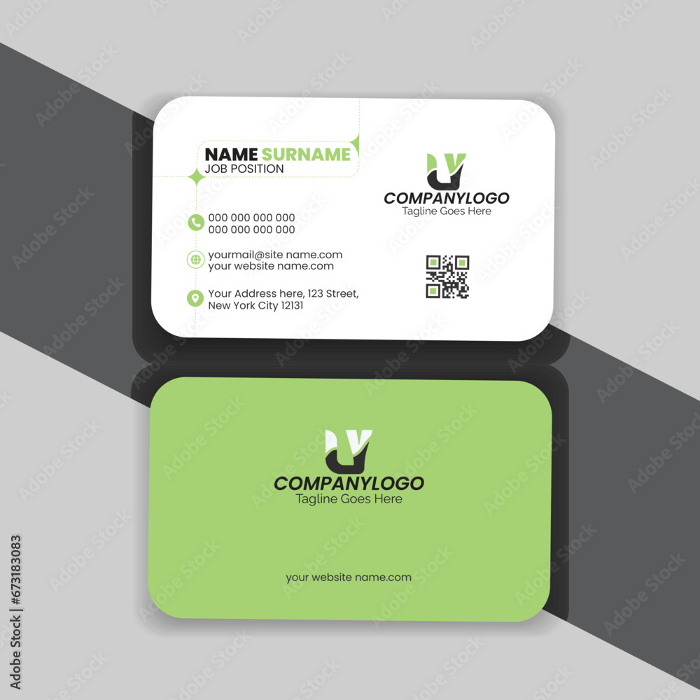 Free vector elegant corporate business card Free vector elegant corporate business card