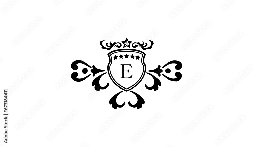 Luxury Royal Card Logo E Luxury Royal Card Logo E