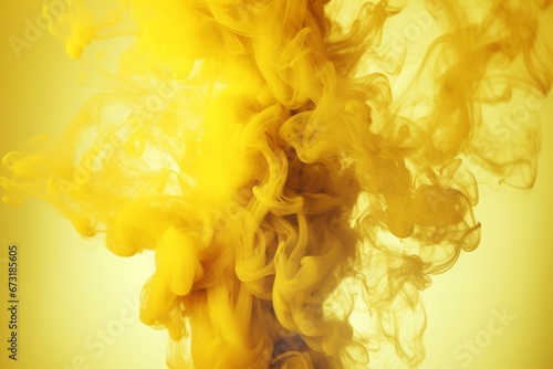 Image showing yellow smoke. Generative AI