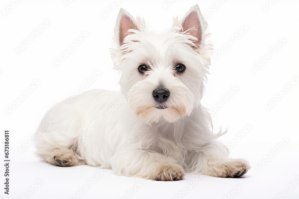 White Terrier Isolated On White, White Terrier On White Background, White Terrier White Terrier Isolated On White, White Terrier On White Background, White Terrier