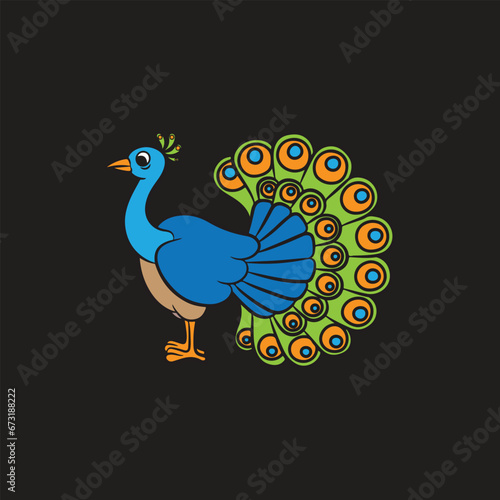 peacock t shirt design