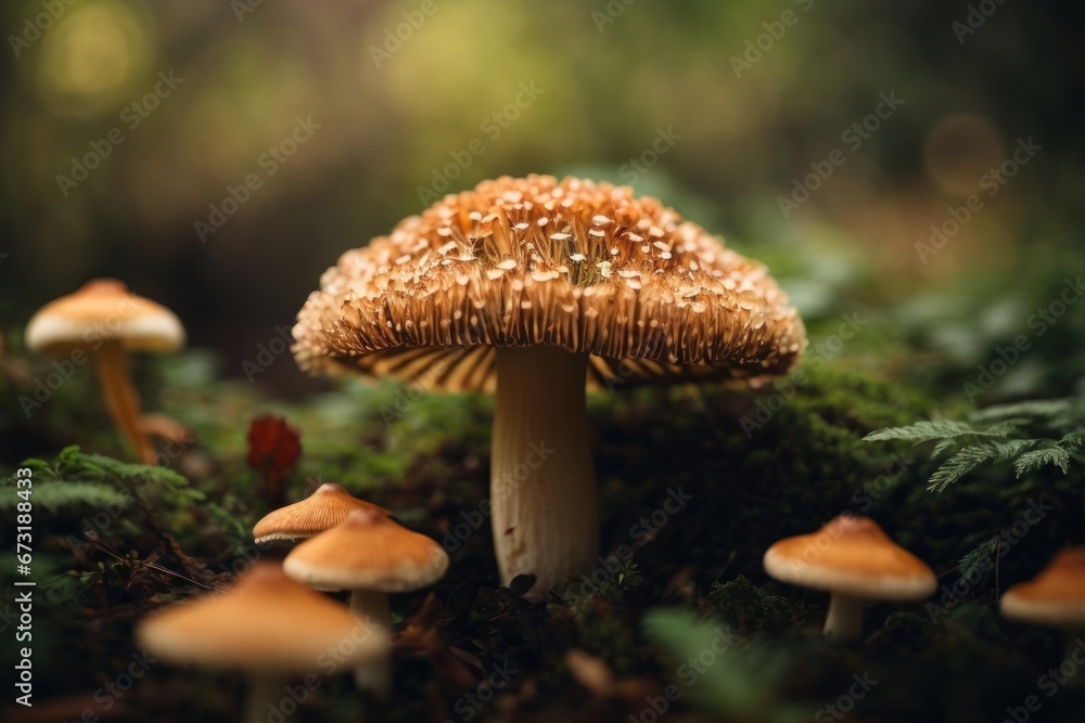 Wild Mushrooms in the Depths of the Forest Wild Mushrooms in the Depths of the Forest