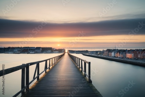 sunset over the pier © Kinga