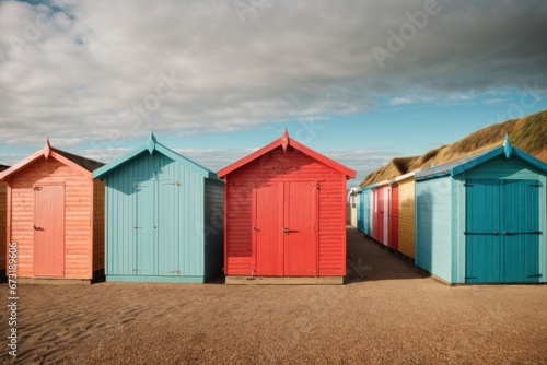 beach huts at the beach © Kinga