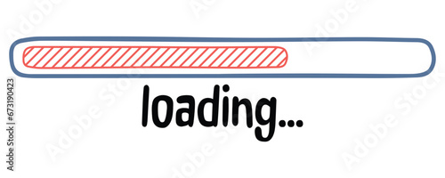 loading bar for download information from internet
