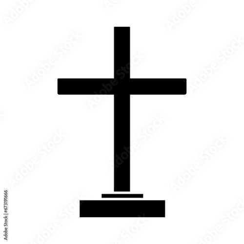 Christian cross vector icon. religion illustration sign. creed symbol. confession logo.