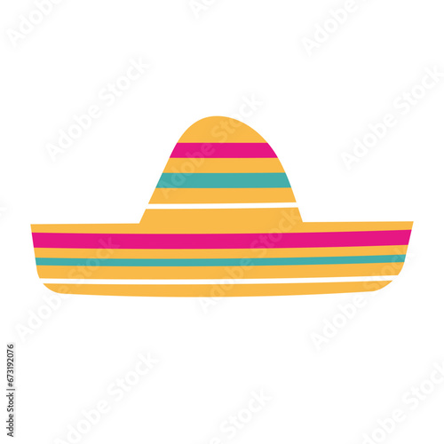 Sombrero icon vector. Headdress illustration sign. Mexico symbol or logo.
