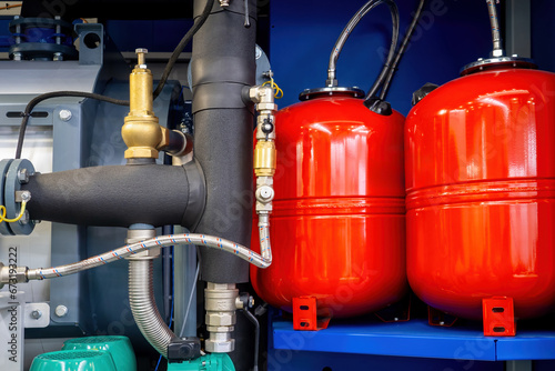 Gas boiler equipment. Two r...