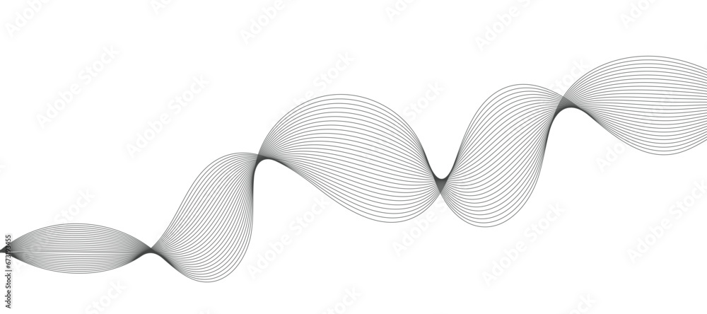 Abstract vector background with black wavy lines. Abstract vector background with black wavy lines.