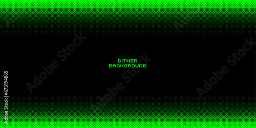 Pixel dither bitmap texture. Abstract pixel smooth gradient transition, 8 bit video game screen wallpaper. Vector background