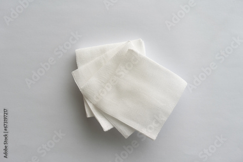 sterile gauze isolated top view © vachcameraman
