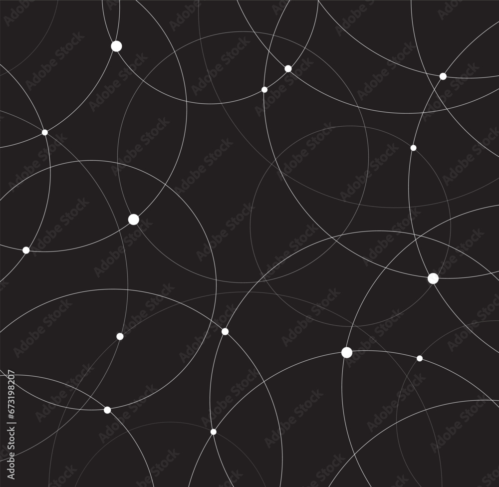 Abstract overlapping circles vector Background 