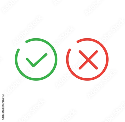 Check marks vector icon elements