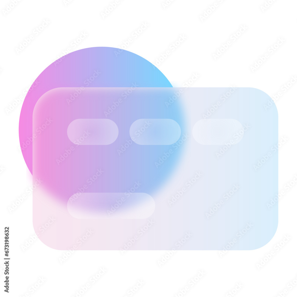 Card Glassmorphism UI Icon Sign and Symbol Design Illustrator Png Svg	