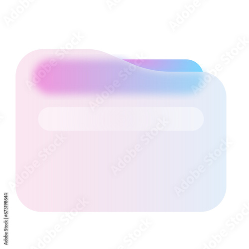File Folder Glassmorphism UI Icon Sign and Symbol Design Illustrator Png Svg	