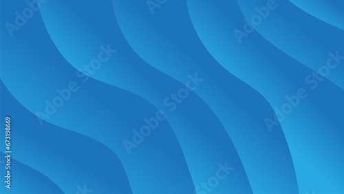 Abstract gradient blue wave vector background photo