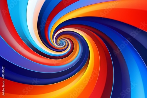 Abstract spiral illusion art background for art projects. Generative AI