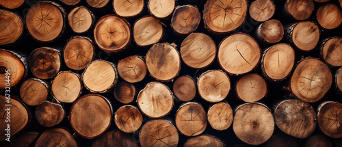 Ultrawide Stack Of Wooden Logs Background Wallpaper Texture