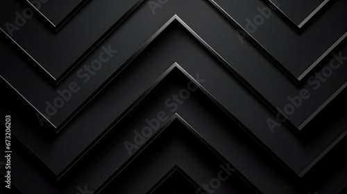3d black abstract zigzag background..