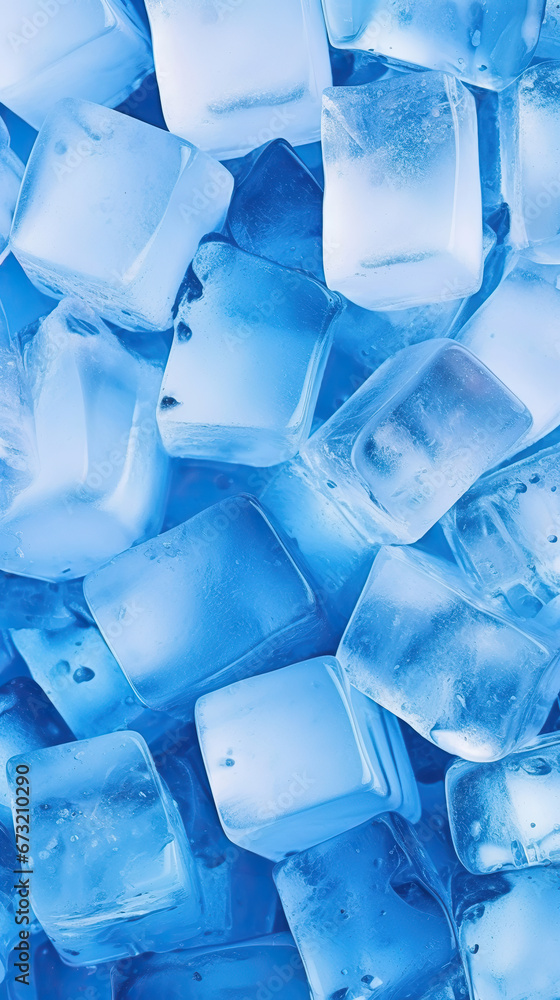 Crystalized Beauty: A Close-Up of Frozen Ice Cubes Crystalized Beauty: A Close-Up of Frozen Ice Cubes