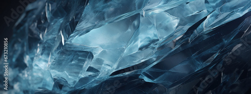 Ice crystal art with prismatic effects.