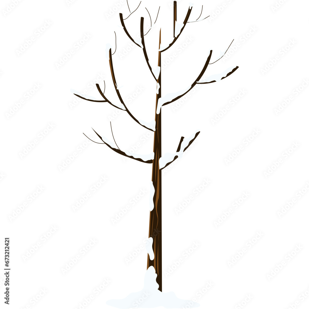 Tree Winter Illustration Tree Winter Illustration