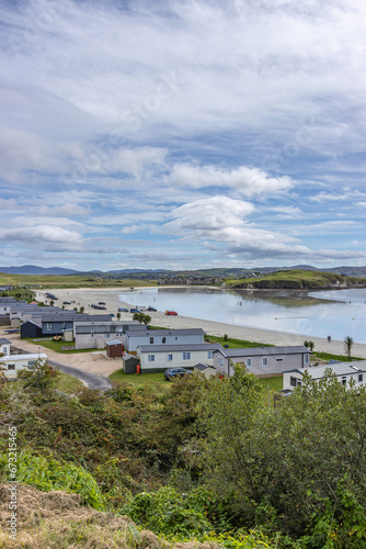 Dowings, Ireland - September 3 2023 "Wild Atlantic Way scenic road - Dowings Harbour"