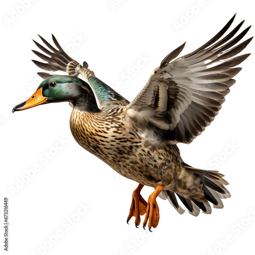 Flying Mallard Duck Bird