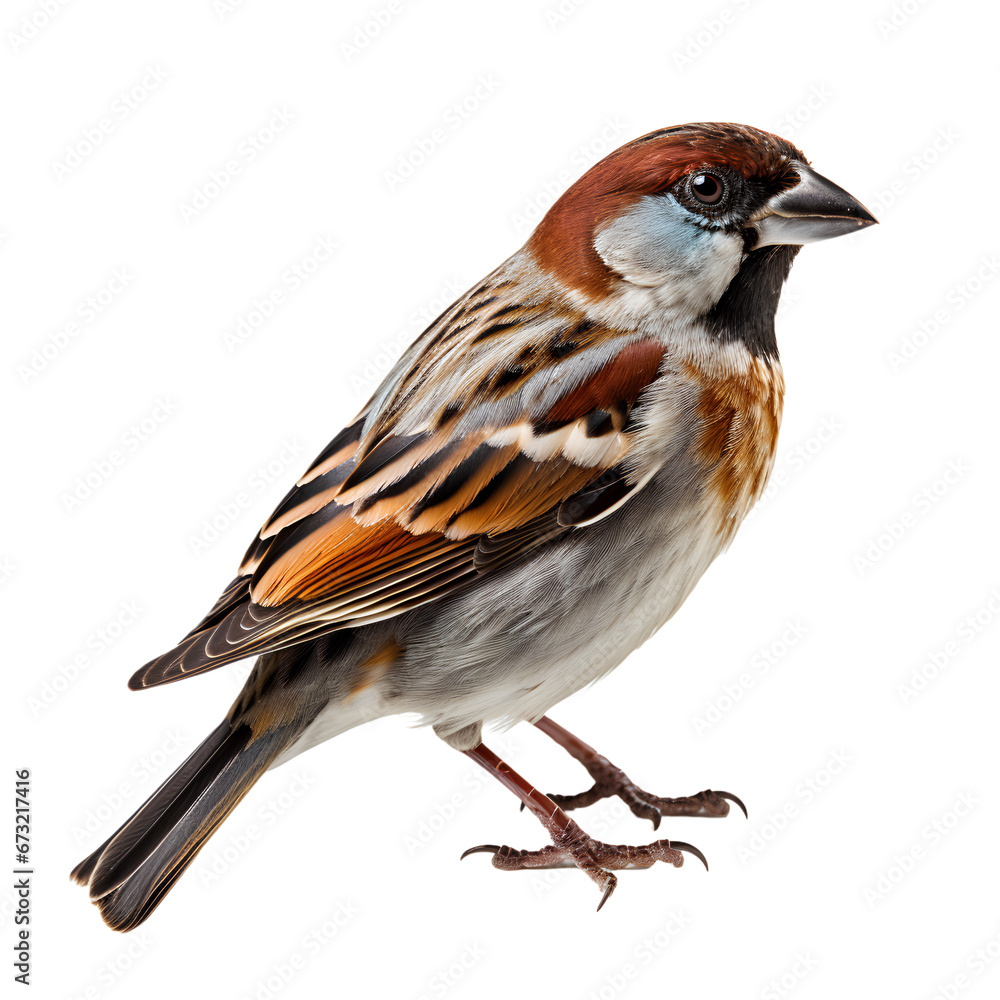 Full body House Sparrow Bird Full body House Sparrow Bird