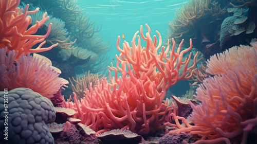 corals and algae on the seabed. © Yahor Shylau 