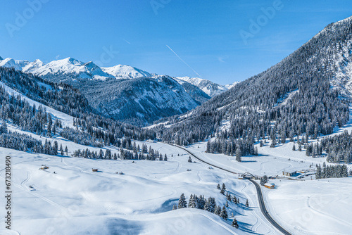 Winterlandschaft bei Berwang in der Tiroler Zugspitz Region