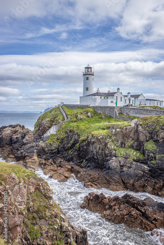 Arryheernabin  Ireland - September 3 2023  Wild Atlantic Way scenic road - Fanada Head Lighthouse 
