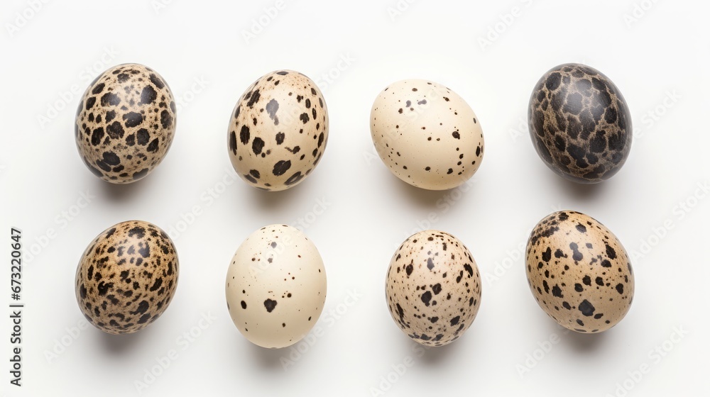 fresh quail eggs.
